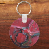 Sluiting van de roodroodroedel sleutelhanger (Voorkant)