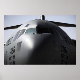 Sluiting van de voorzijde van een C-17 Globemaster Poster