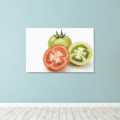 Sluiting van drie tomaten canvas afdruk (Insitu (Houten vloer))