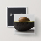 Sluiting van een avocado vierkante button 5,1 cm (Voorkant /achterkant)