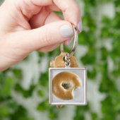 Sluiting van een bagel sleutelhanger (Hand)