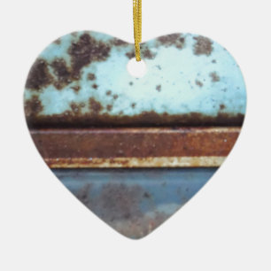 Sluiting van een blauwgroen en blauwe vrachtwagen keramisch ornament