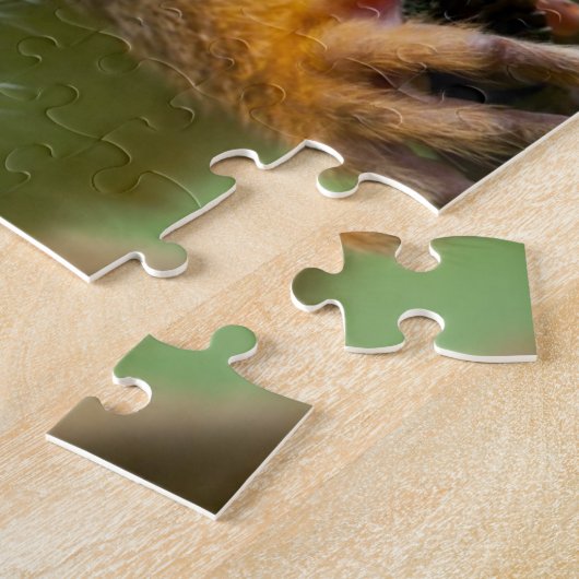 Sluiting van een Common Squirrel Monkey Legpuzzel (Zijkant)