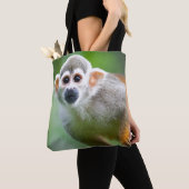 Sluiting van een Common Squirrel Monkey Tote Bag (Dichtbij)