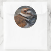 Sluiting van een dode hert ronde sticker (Tas)