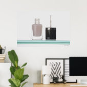 Sluiting van een fles nagellak poster (Thuiskantoor)