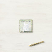 Sluiting van een Franse hond Post-it® Notes (Op bureau)