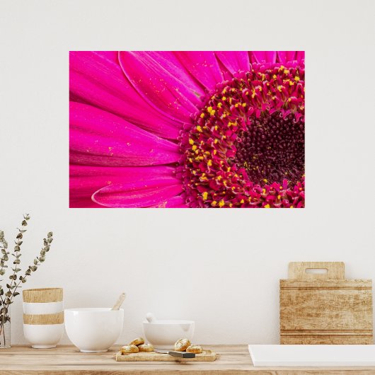 Sluiting van een Gerber daisy Poster (Keuken)