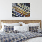 Sluiting van een gestript Jasper Slab Canvas Afdruk (Insitu (Slaapkamer))