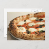 Sluiting van een hele pizza briefkaart (Voorkant / Achterkant)