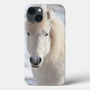 Sluiting van een IJslands witte paard iPhone 13 Hoesje