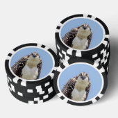 Sluiting van een jonge Osprey Poker Chips (Opstapeling)