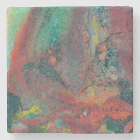 Sluiting van een kerstjasper stenen onderzetter (Voorkant)