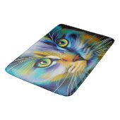 Sluiting van een kleurrijke Siamese Kitten Badmat (Gekanteld)