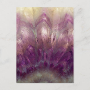 Sluiting van een paarse Amethyst Briefkaart