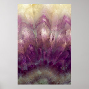 Sluiting van een paarse Amethyst Poster