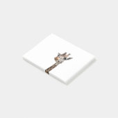 Sluiting van een prachtig giraffelgezicht post-it® notes (Schuin)