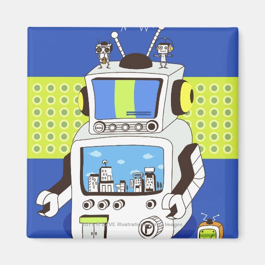 Sluiting van een robot magneet (Voorkant)