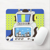 Sluiting van een robot muismat (Met muis)