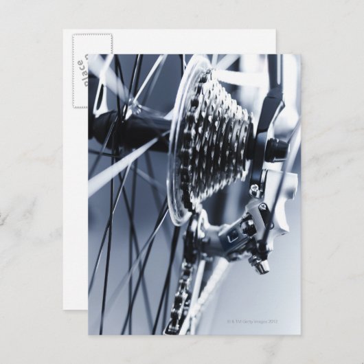 Sluiting van fietsenvistuig 2 briefkaart (Voorkant / Achterkant)