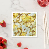 Sluiting van gebotterde popcorn servet (Insitu)