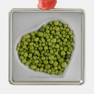 Sluiting van groene kieuwen in een kom van de hart metalen ornament