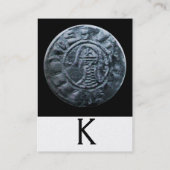 SLUITING VAN HET KNIGHTS-TEMPLAR-MONOGRAM Pearl Pa Visitekaartje (Achterkant)