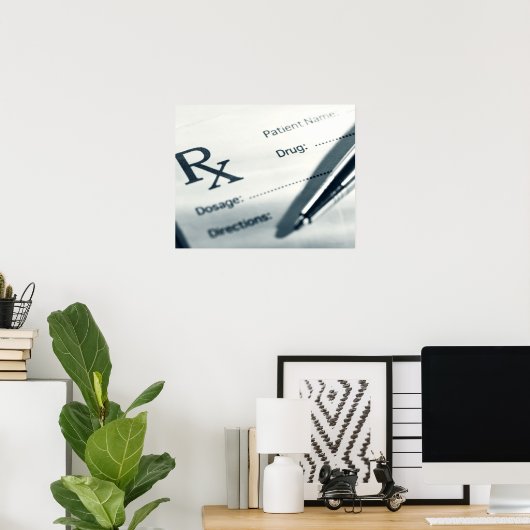 Sluiting van het recept poster (Thuiskantoor)