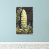 Sluiting van het Uitzicht van de Chinese pagode Canvas Afdruk (Insitu (Houten vloer))