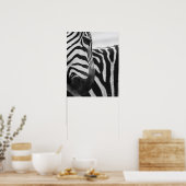 Sluiting van het zebra en de schouder poster (Keuken)