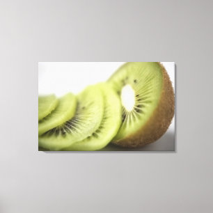 Sluiting van kiwi-plakken canvas afdruk