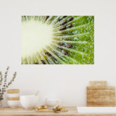 Sluiting van kiwi-vruchten poster (Keuken)