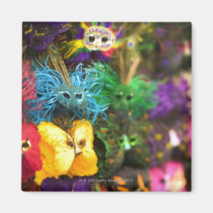 Sluiting van kleurrijke miniatuur maskers magneet