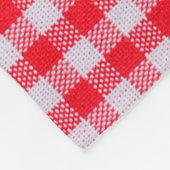 Sluiting van rode ingewanden, tableclothtextuur fleece deken (Hoek)