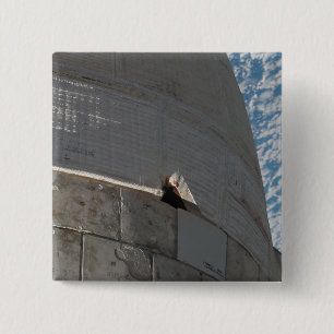 Sluiting van Space Shuttle Atlantis Vierkante Button 5,1 Cm