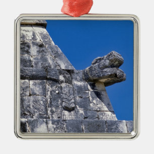 Sluiting van stenen die een oude Mayaan maken Metalen Ornament