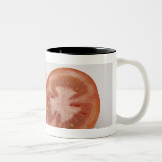 Sluiting van twee tomaten tweekleurige koffiemok (Rechts)