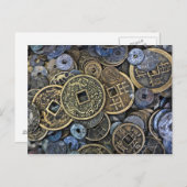 Sluiting van Vietnamese munten Briefkaart (Voorkant / Achterkant)