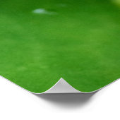 Sluiting, zuinig plant met waterdruppels poster (Hoek)