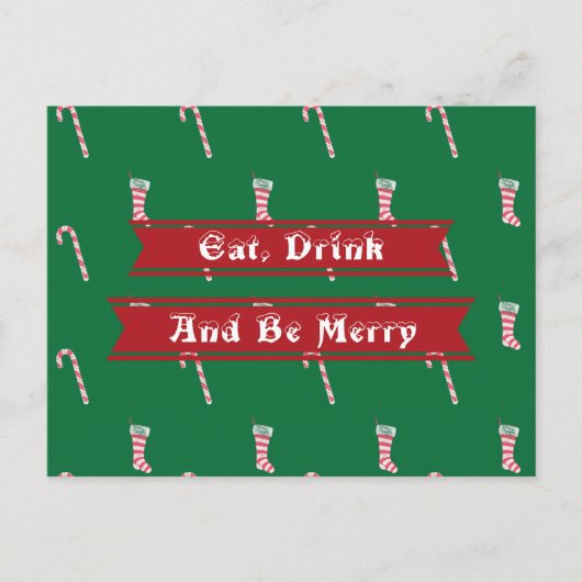 Sluitingen en snoeprietkerstmis briefkaart (Voorkant)