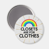 Sluitingen voor kleding zijn Gay Pride Magneet (Voorkant / Achterkant)