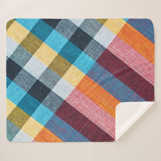 Sluitstructuur van textiel, lendeltje met Thaise s Sherpa Deken (Voorkant (horizontaal))