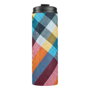 Sluitstructuur van textiel, lendeltje met Thaise s Thermosbeker