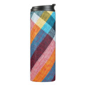 Sluitstructuur van textiel, lendeltje met Thaise s Thermosbeker (Gedraaid links)