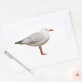 Sluitvormig grafisch ontwerp ovale sticker (Envelop)