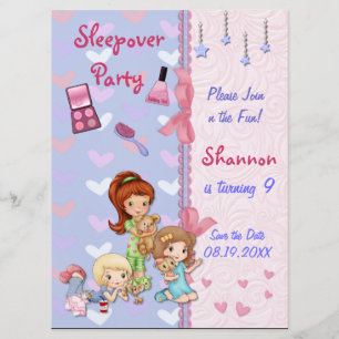 Slumber Birthday Party Kaart