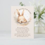 Slumber Bunny Boek voor Baby Informatiekaartje (Staand voorkant)