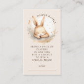 Slumber Bunny Luier Raffle Behuizing Kaart (Voorkant)