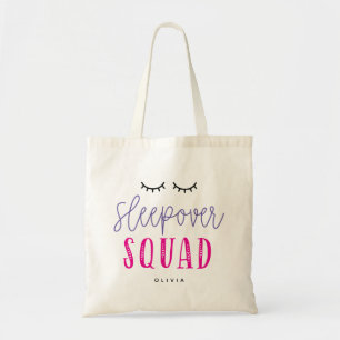 Slumber-partij in Sluepover Squad Editable Tote Bag