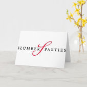 Slumber Partijen Logo Promotionele Partijen Kaart (Gele Bloem)